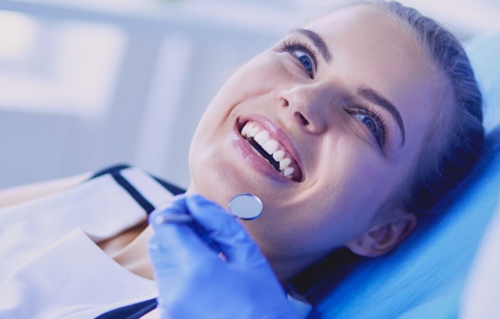 young female patient preparing for orthodontic surgery